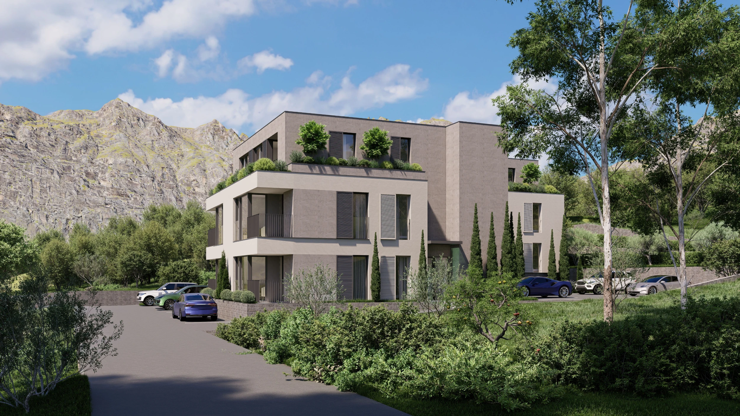 Building 1 — exterior rendering