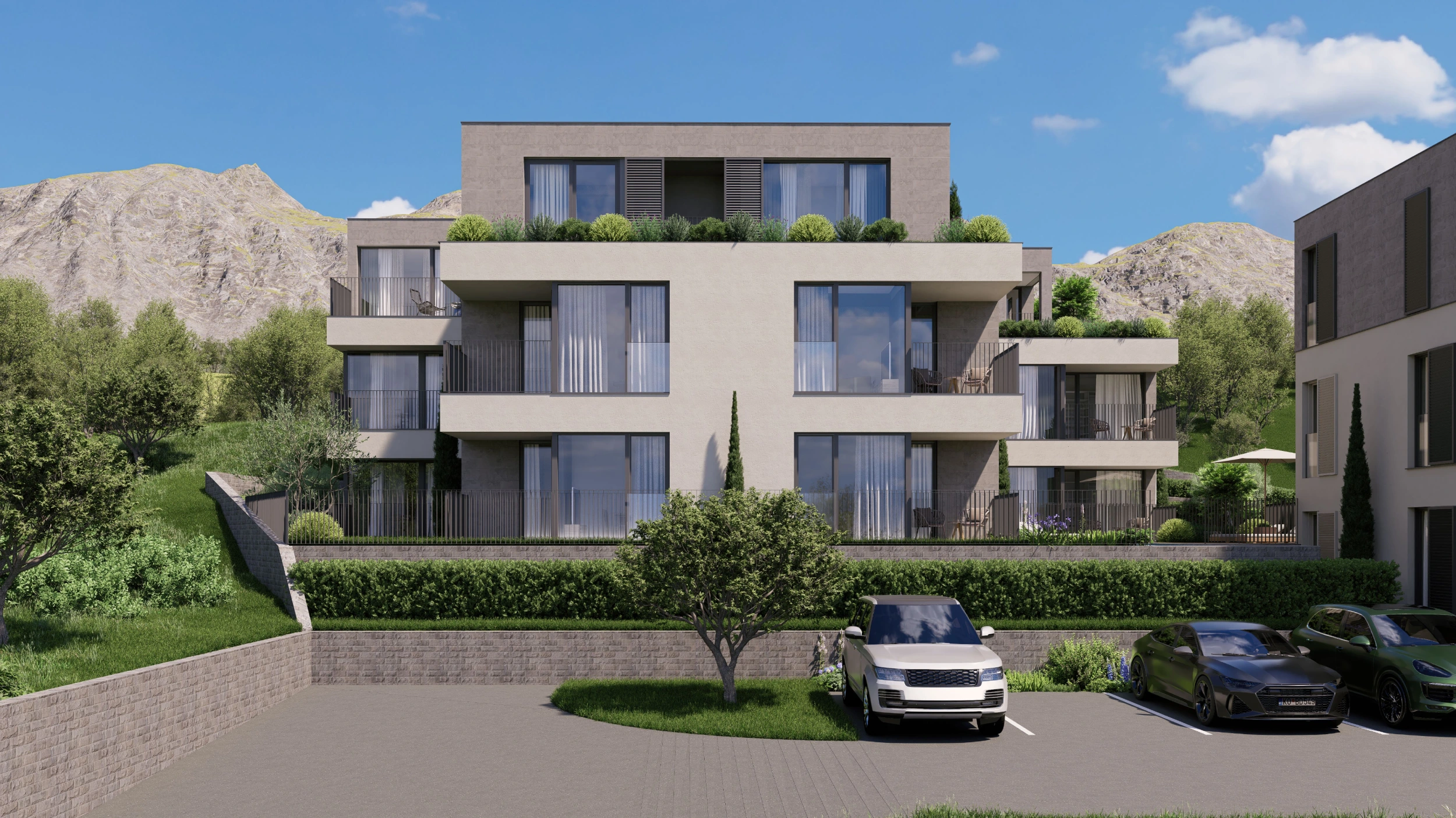 Building 2 — exterior rendering