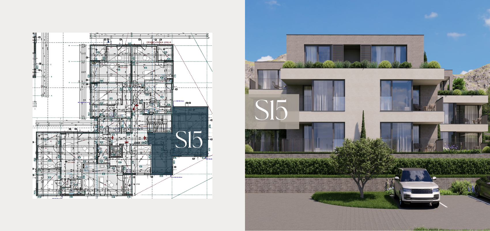 Floor plan — S14, first floor, one-bedroom apartment