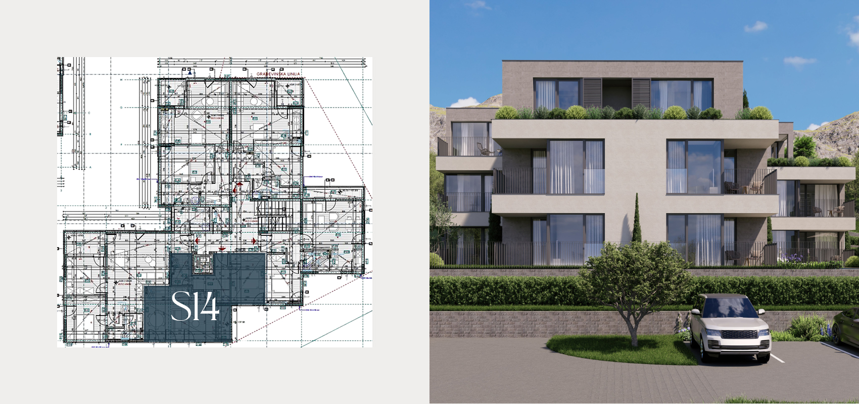 Floor plan — S15, first floor, one-bedroom apartment